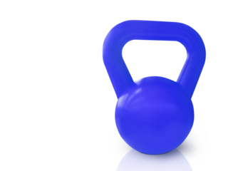 blue dumbbell Sports equipment PNG transparent.