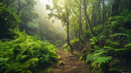 Obraz premium Mystical Forest Path