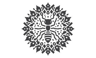 Ant mandala design vector art