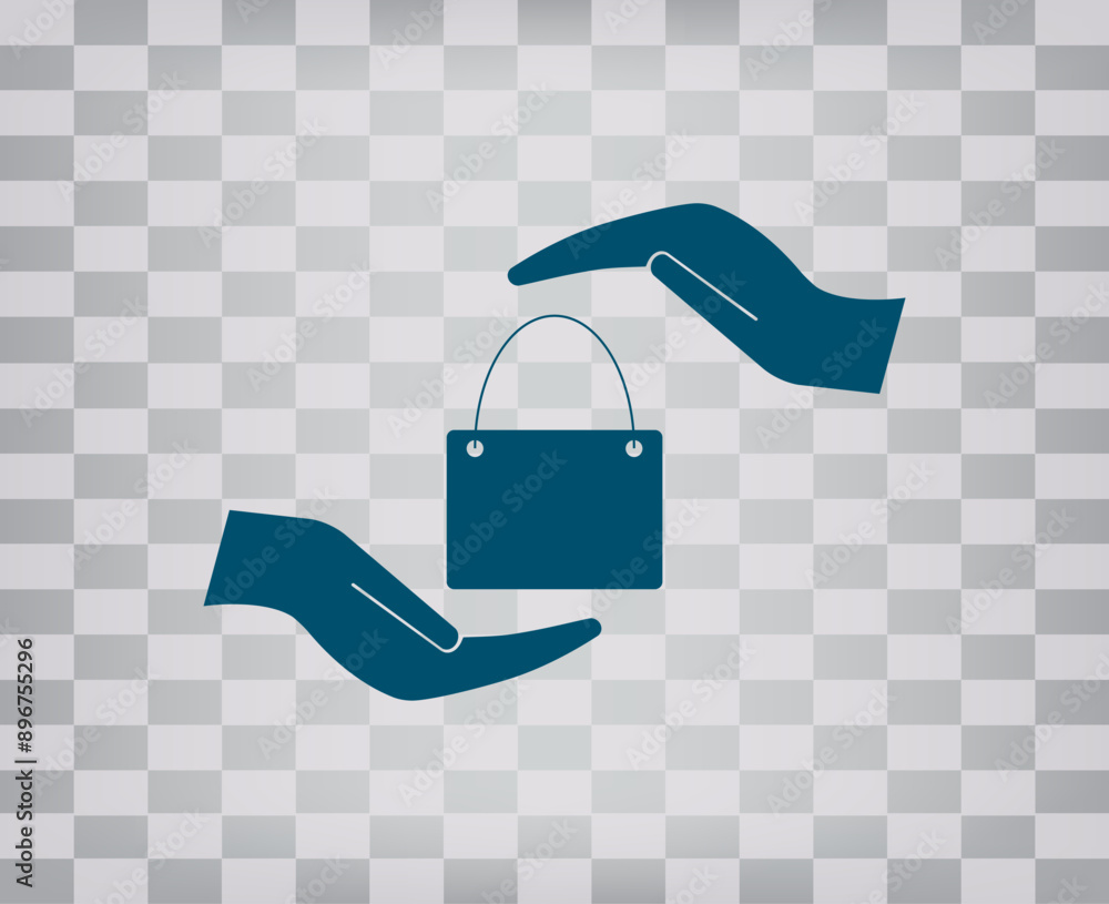Poster vector icon on gray background with gradient