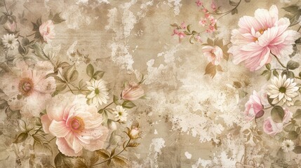 Vintage Floral Grunge