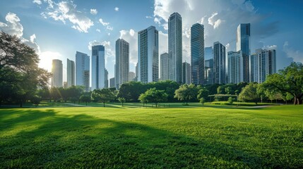 Obraz premium Urban Oasis: Cityscape View