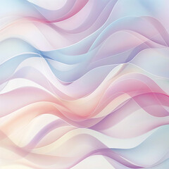 Pastel wavy abstract pattern, minimalistic design, soft pastel colors,