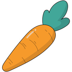 Cute Cartoon Happy Easter Celebration Icon. Vector Illustration.