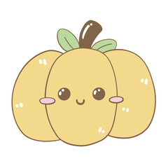 Cute halloween pumpkin hand drawn cartoon