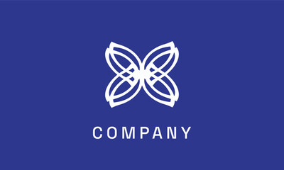 abstract flower logo