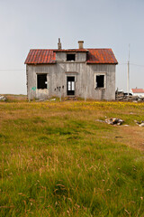 Old grey wooden house in northern Norway - Abandoned