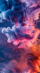 Obraz premium Colorful abstract smoke pattern, artistic