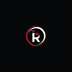 IR letter circle bundle logo