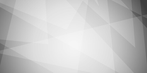 White and grey triangle lines and technology modern background. Abstract geometric smooth triangle shape with soft shadow background, template and banner design. Vector illustration.