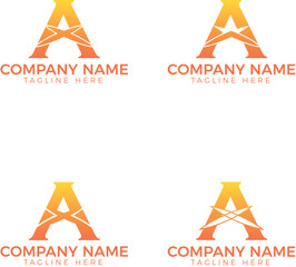 A letter logo design, Vector logo design, modern minimalist and professional logo design