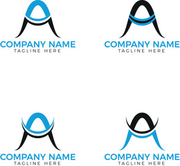 A letter logo design, Vector logo design, modern minimalist and professional logo design