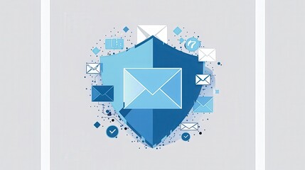 Email Security Shield with Envelopes