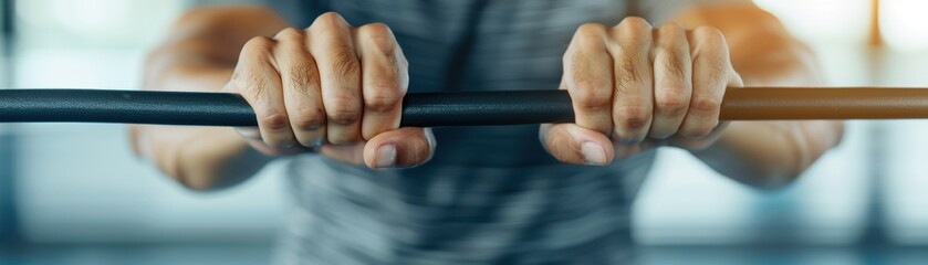 Resistance Rubber  Technician stretching highresistance rubber, focusing on material flexibility and strength