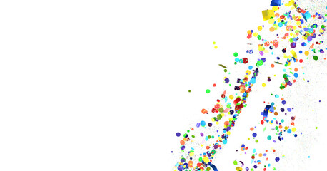 confetti png. Gold confetti falls from the sky. Glittering confetti on a transparent background. Holiday,