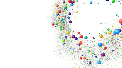 confetti png. Gold confetti falls from the sky.