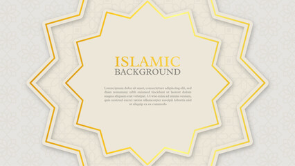 Gradient background. Islamic Gradient abstract background with gold color