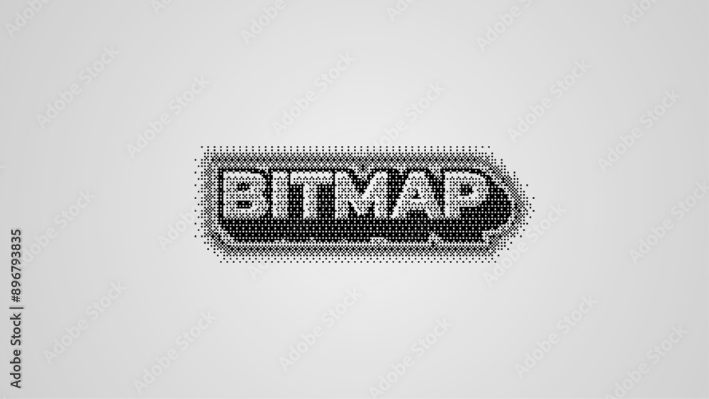 Poster bitmap editable text effect