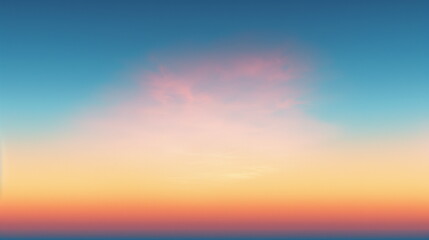 Tranquil Gradient Sky at Sunset