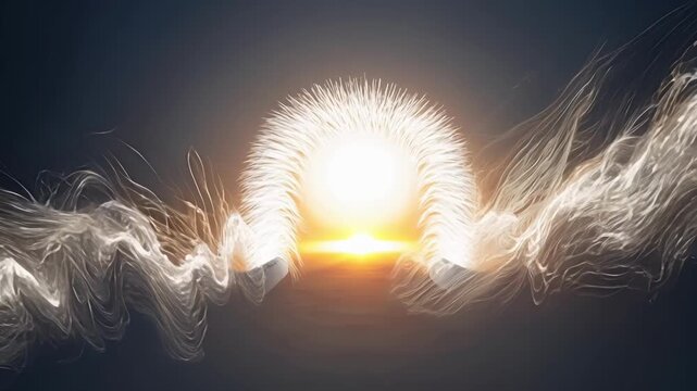 Elusive tendrils of white and silver fire illuminating the path towards spiritual enlightenment and growth.