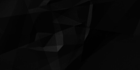 Obraz premium Abstract black crumpled paper background texture pattern overlay. wrinkled high resolution arts craft and Seamless black crumpled paper wrapper backdrop texture. 