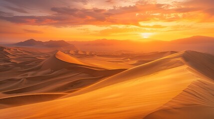 Golden Desert Sunset