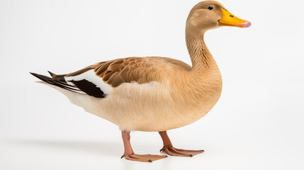 Obraz premium Photos of duck isolated on white background.
