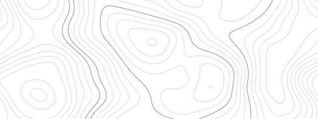 Fototapeta premium Background of the wavy topographic map background. Topography relief and topographic map wave line contour background. Geographic abstract grid.
