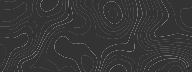 Background of the wavy topographic map background. Topography relief and topographic map wave line contour background. Geographic abstract grid.