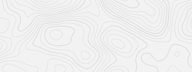 Topographic wave and curve line contour map background. Abstract wavy topographic map and curved lines background. Abstract geographic wave grid line map. Vector illustration.