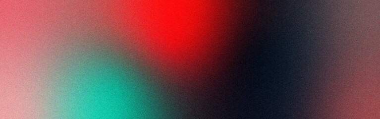 Maroon Teal grey brown, color gradient rough abstract background. Grainy noisy gradient Red and green, black color. Grainy noise texture, backdrop for product presentation