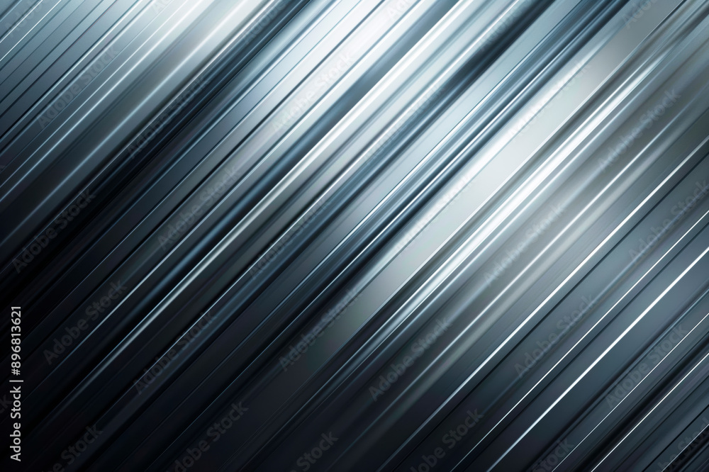 Poster a sleek diagonal metal texture fills the image, creating a modern and industrial look set against a 