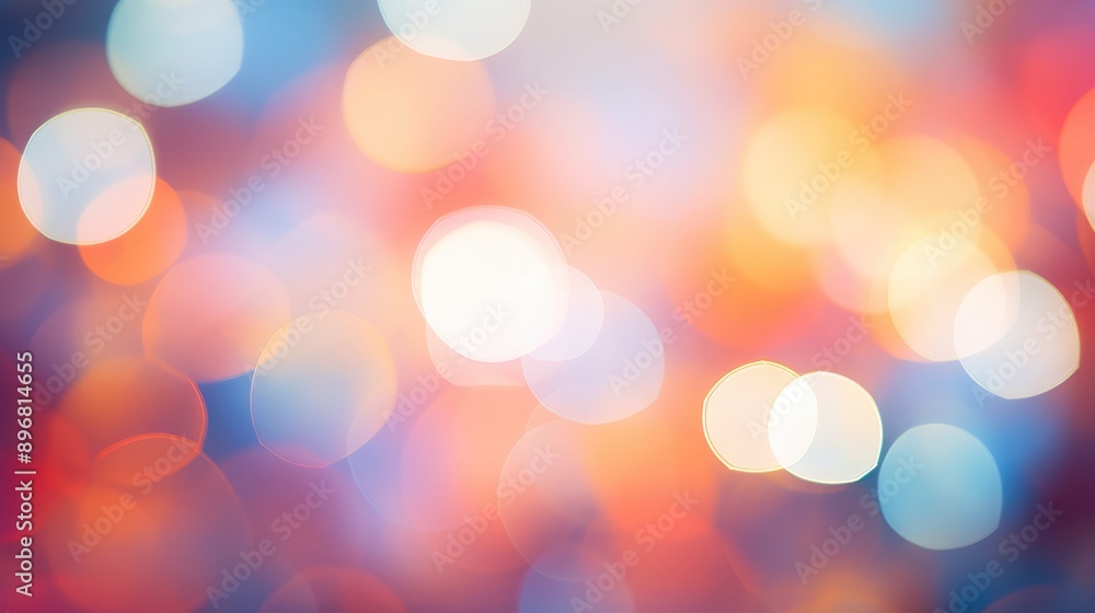 Poster bokeh light patterns creating soft, blurred backgrounds, bokeh, soft focus