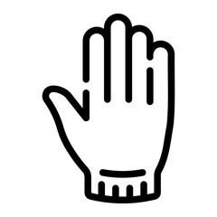 glove Line Icon