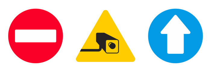 warning traffic road sign