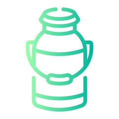 milk Line Gradient Icon