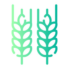 wheat Line Gradient Icon