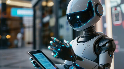 Detailed shot of a customer service chatbot integrated into a smart device, displaying advanced AI technology and seamless integration with user queries, UHD, High Detailed, Masterpiece 