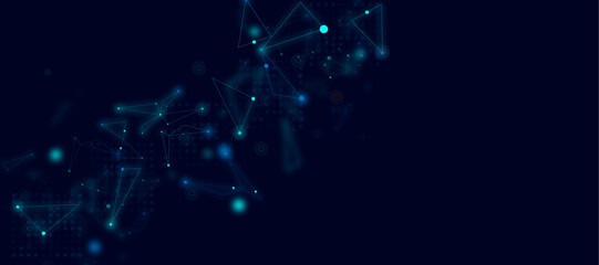 Vector Technology Network Background.