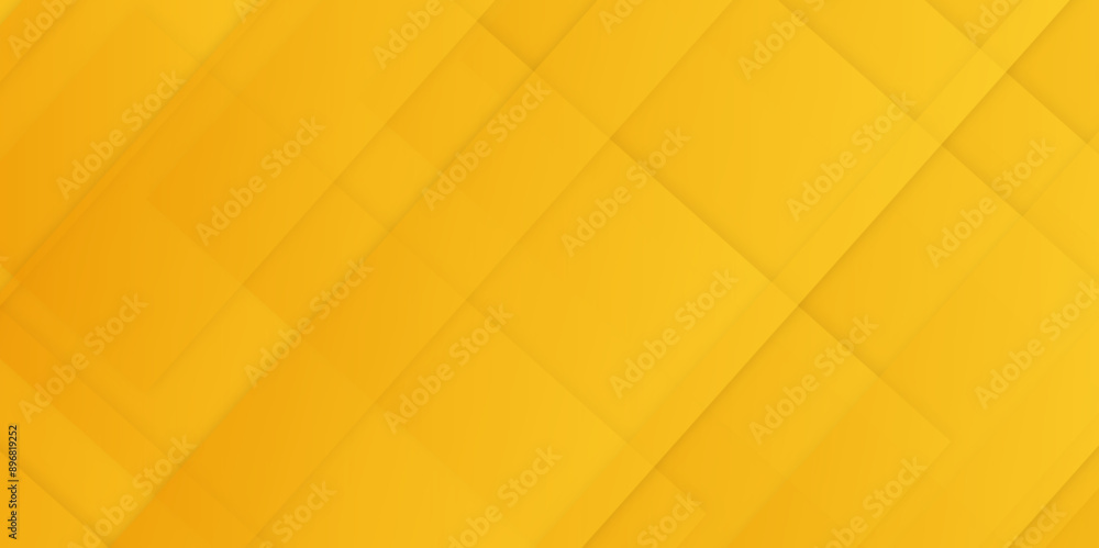Poster abstract modern yellow, orange pattern geometric luxury gradient line background random square shape
