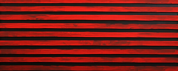 Red and black abstract horizontal lines artwork