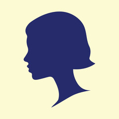 Silhouette woman vector