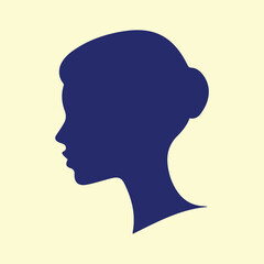 Silhouette woman vector