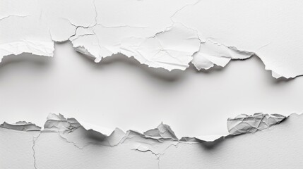 Torn paper on a white background