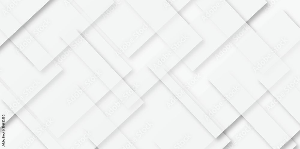 Poster abstract modern white, gray pattern geometric luxury gradient line background random square shape de