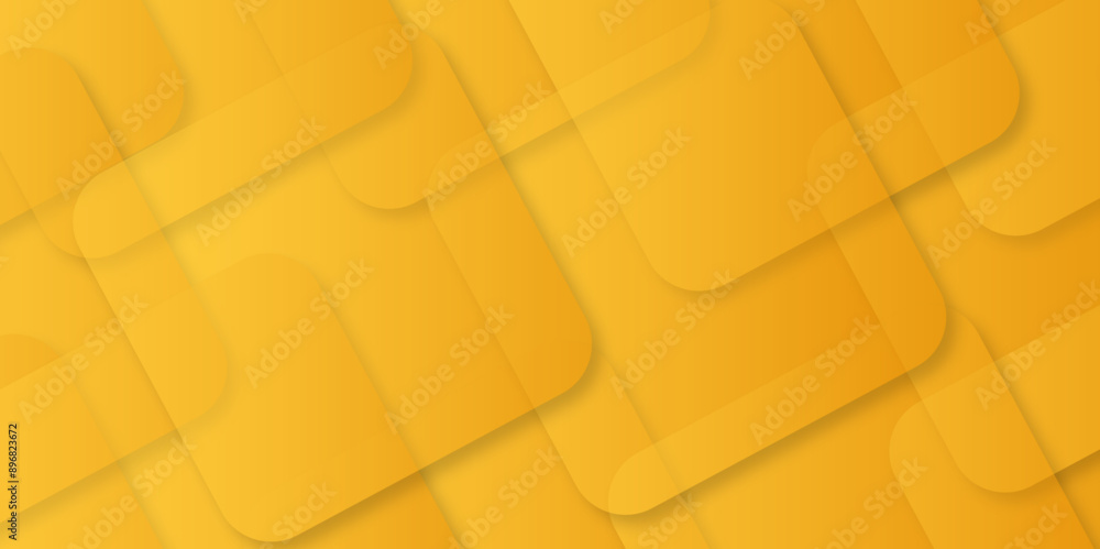 Poster abstract modern yellow, orange pattern geometric luxury gradient line background random square shape