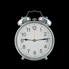 9:14 PM Vintage Steel Alarm Clock with Alloy Steel Body and Glass Twin Bell, Featuring Classic...