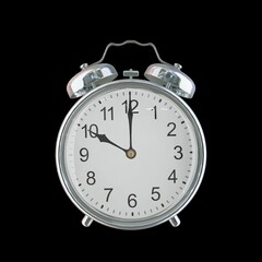 10:00 PM Vintage Steel Alarm Clock with Alloy Steel Body and Glass Twin Bell, Featuring Classic...
