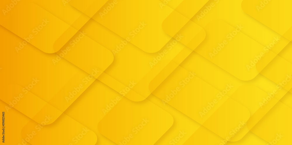Poster abstract modern yellow, orange pattern geometric luxury gradient line background random square shape