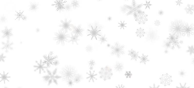 Magical Snowfall: Brilliant 3D Illustration Showcasing Descending Christmas Snowflakes